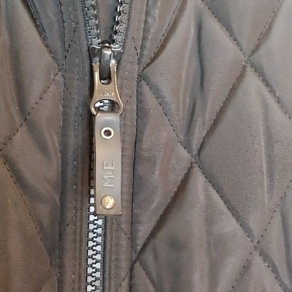 Marc Ecko Cut & Sew Men's Sz Medium Black Bomber Jacket Fall and Winter Quilted - Picture 6 of 10